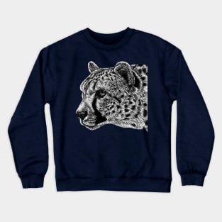 Cheetah portrait Crewneck Sweatshirt